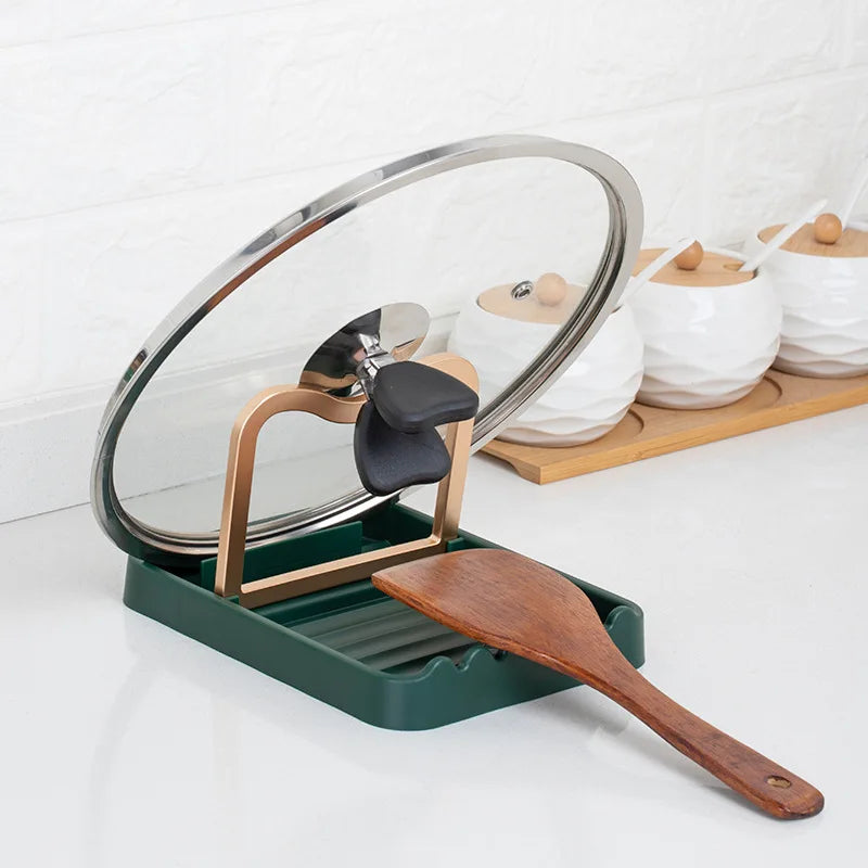 Desktop Pot Lid Holder Foldable Pot Cover Rack