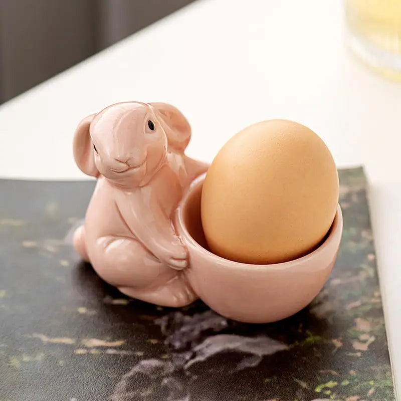 Egg Display Cup Bunny Shape Breakfast Egg Holder
