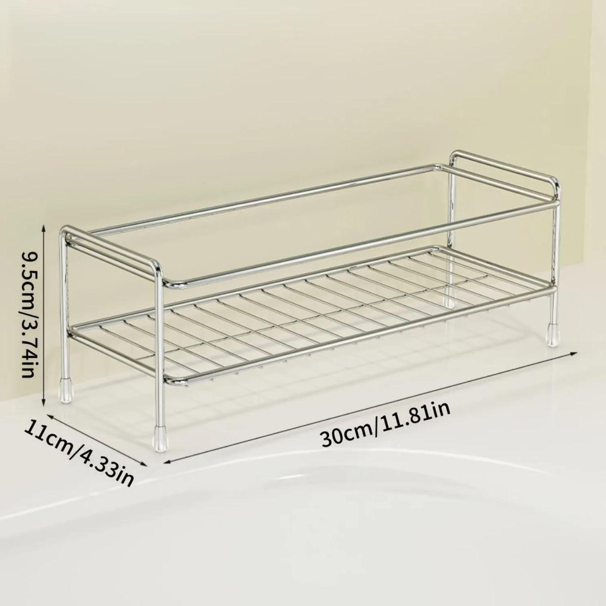 Desktop Metal Countertop Organizer Rack Multi Purpose Storage