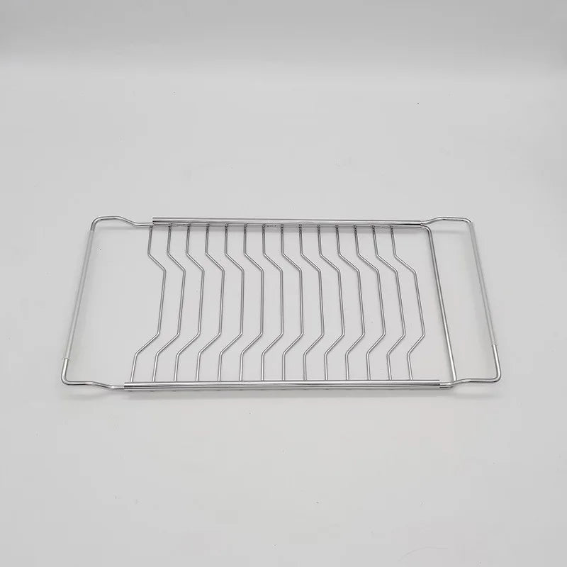 Drain Rack Expandable Over Sink 304 Stainless Steel