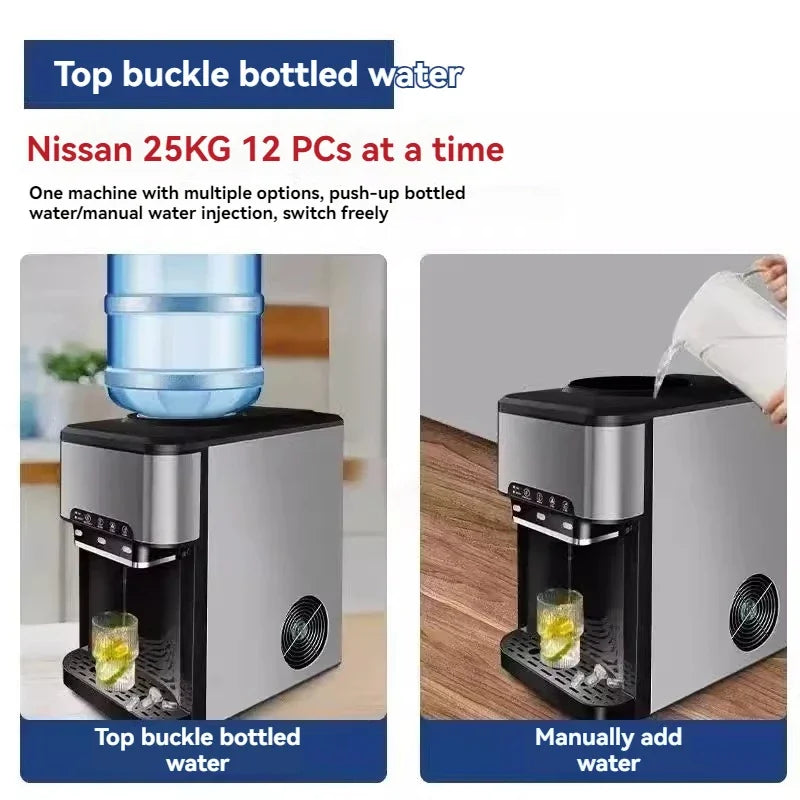 Drinking Water Ice Maker 48lbs Daily Ice Cube