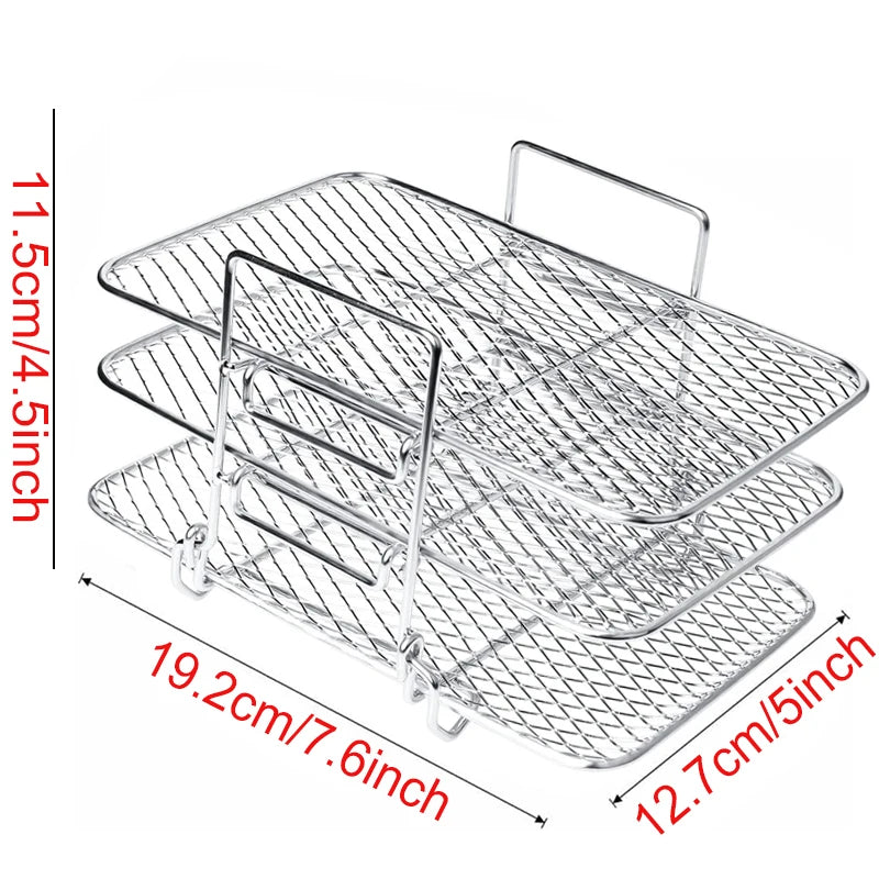 Air Fryer Baking Rack Metal Oven Grill Racks