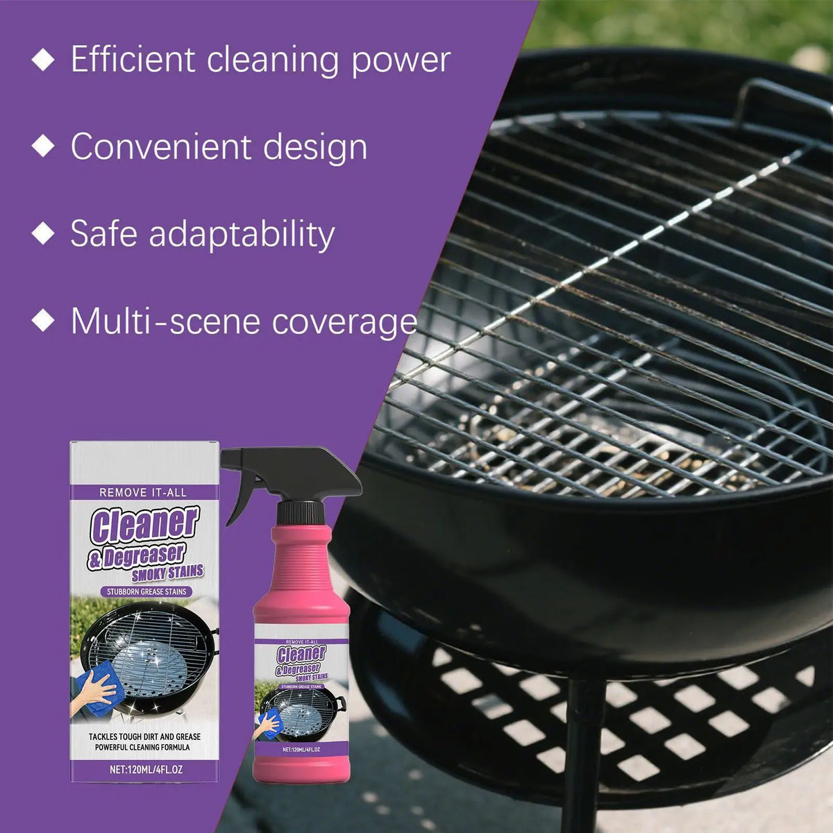 Grill Rack Cleaner Grill Frying Pan Cleaner Removing