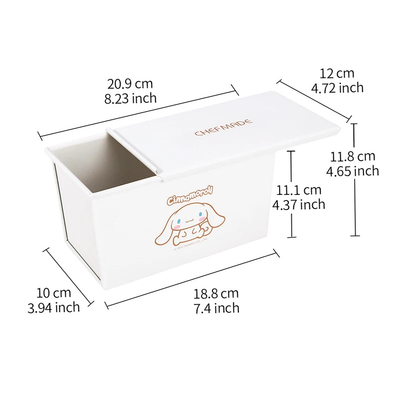 Chefmade Non-Stick Loaf Pan Lid 450g Cinnamoroll Toast
