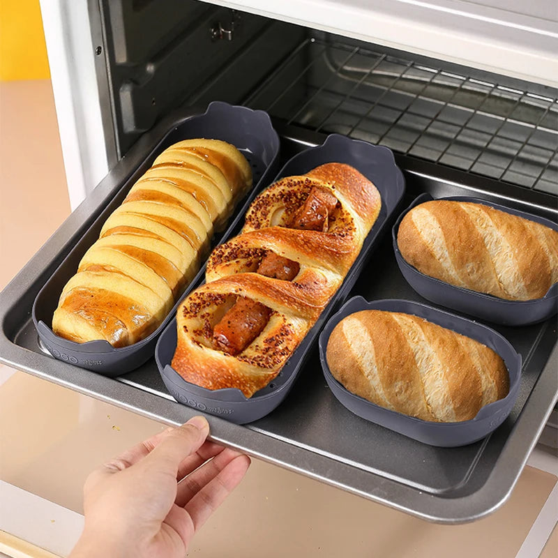 4pcs Baking Mold Loaf Pan Heat Resistant Toast