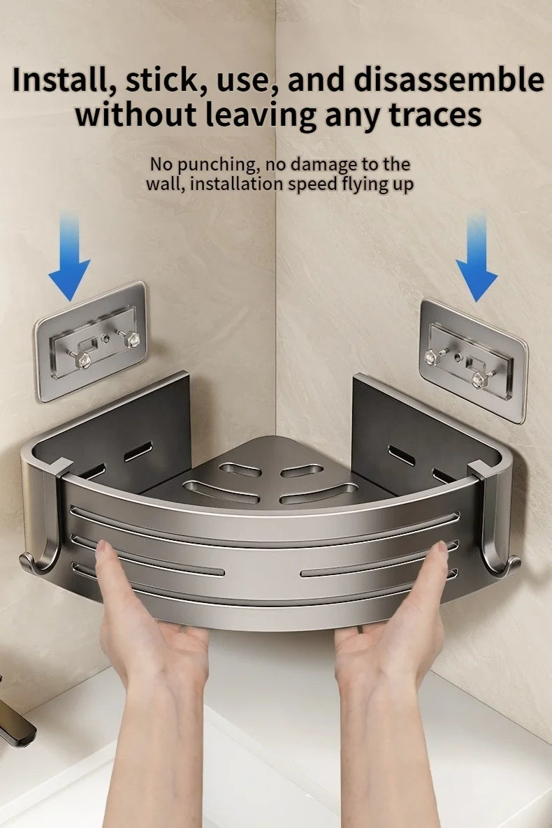 No Need To Drill Walls Installation Aluminum Bathroom