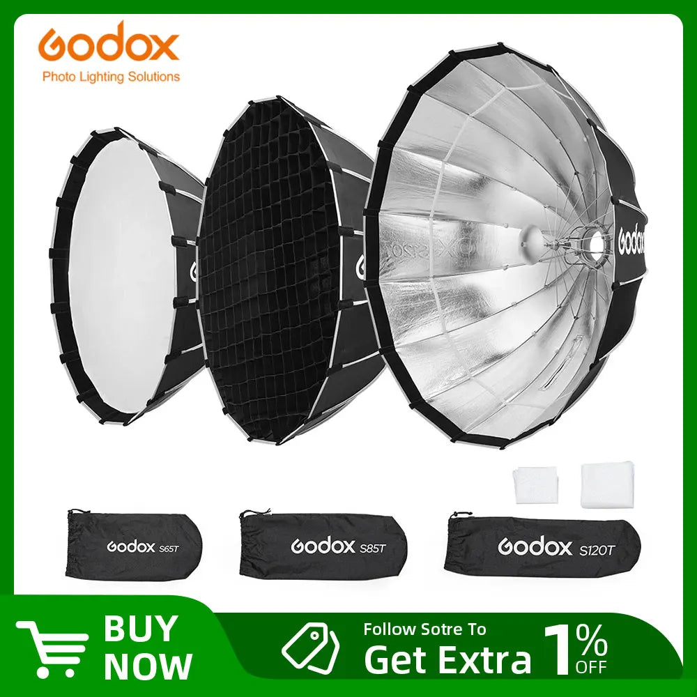 Godox 65cm/85cm/120cm Umbrella Style Quick Installation Studio