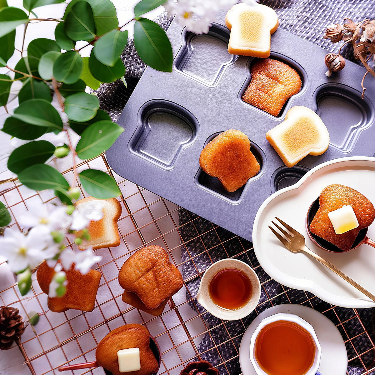 Cavity Toast Molds Jam Sandwich Bread Loaf Pan