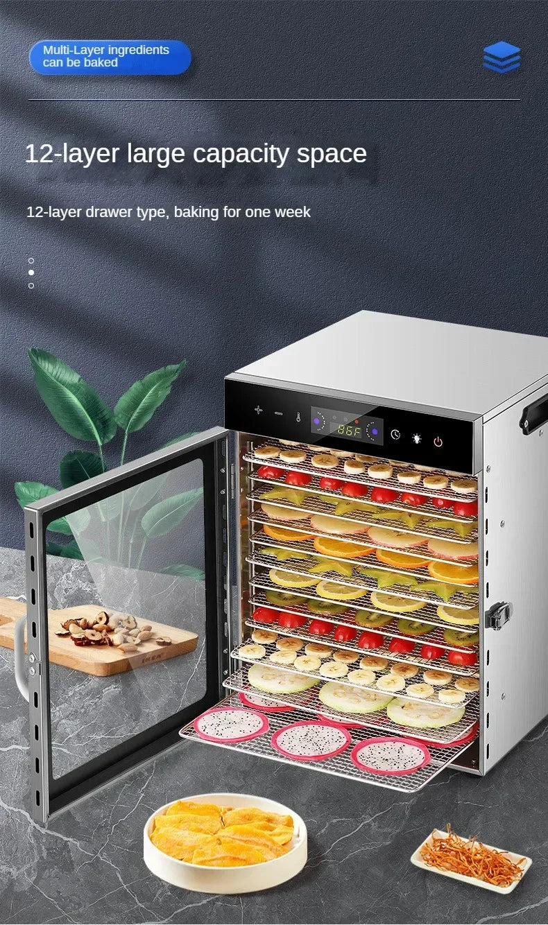 6/8/12/18 Layers Fruit Air Dryer Vegetable Snacks Meat