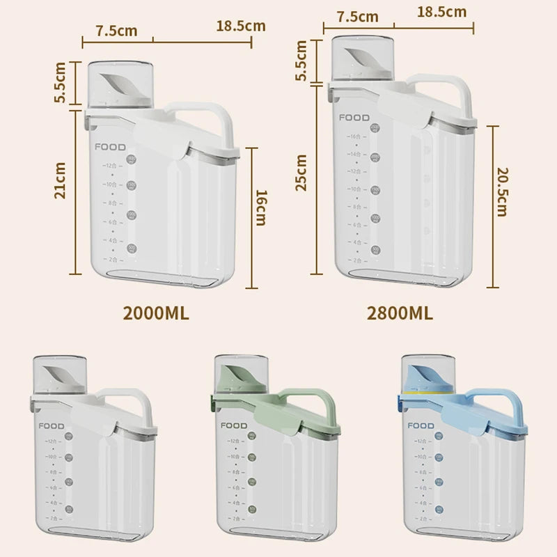 Airtight Food Storage Containers Cereal Dispenser Cereal