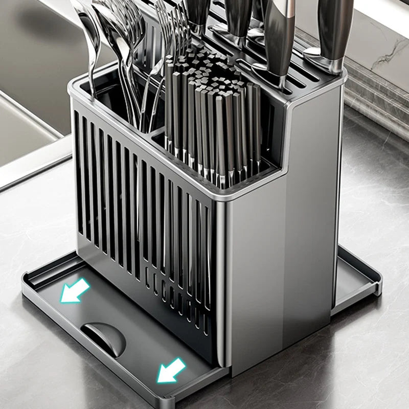 Knife Holder Multi-Function Utensil Stand Knife Block Pp