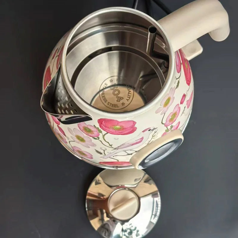 7l Retro Paint Electrc Kettle Temperature Display Boiling