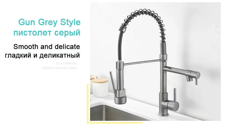Gegve Faucets Removable Taps Brush Brass Faucet Water