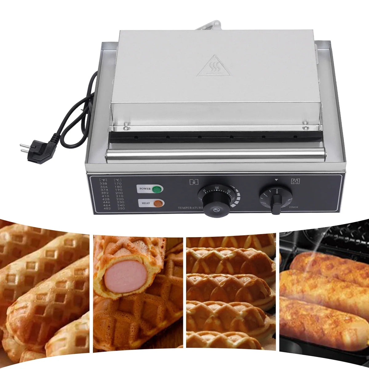 1500w Dog Machine Molds Time Temp Control Non-Stick