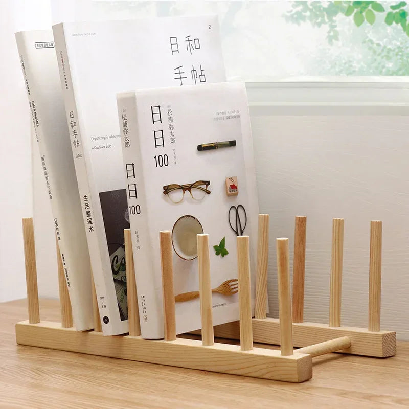 Diy Locker Bamboo Drain Rack Wooden Plate Rack