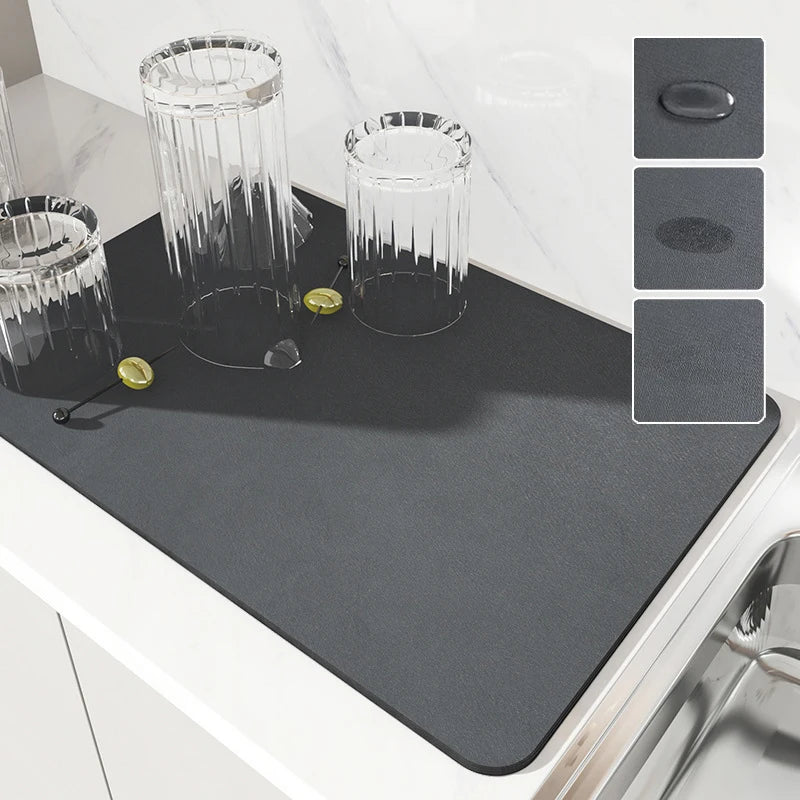 Super Absorbent Large Absorbent Mat Antiskid Draining Coffee