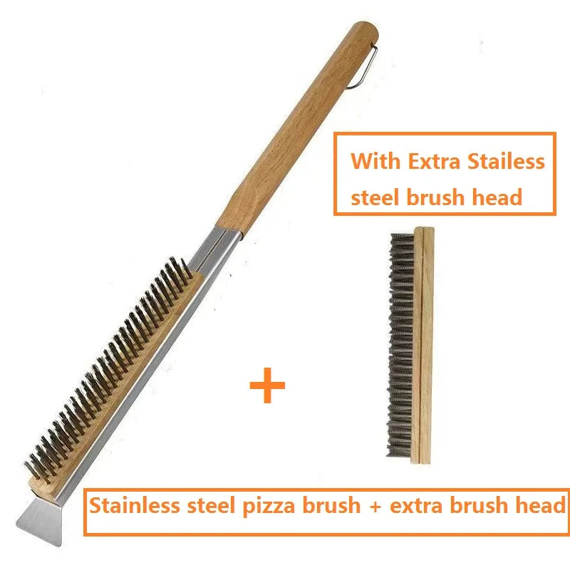 Pizza Oven & Stone Brush Scraper 21in Clean