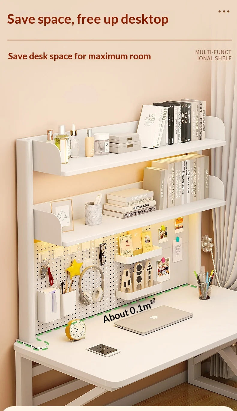 Desktop Storage Rack Pegboard Desk Organizer Shelfcomputer