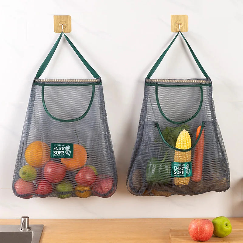 Reusable Storage Bags Hanging Mesh Bag Fruit Vegetable