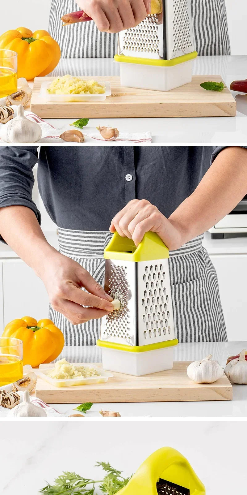 Multipurpose Grater Vegetable Slicer Four-Side Box Grater