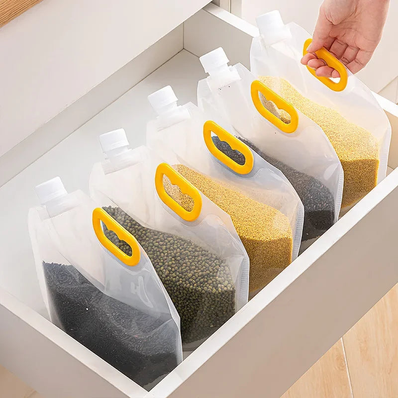 Sealable Grain Storage Bag Insect Proof Rice Dispenser