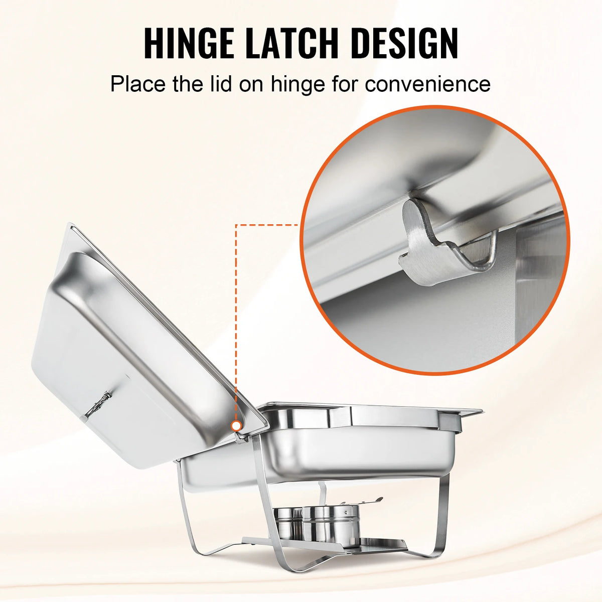 Succebuy 8qt Rectangle Chafing Dish 2/4/6 Packs W/