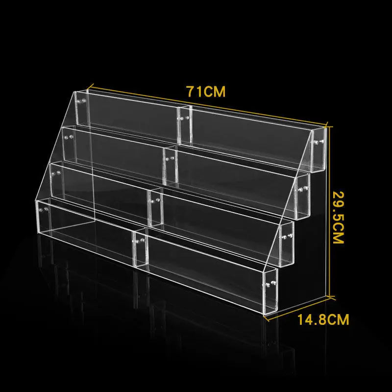 2-6 Tier Acrylic Book Display Stand Desk Bookshelf