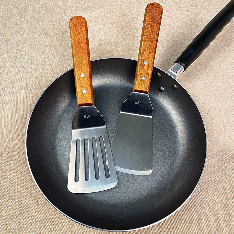 Metal Spatulas Cast Iron Skillet Fish Egg Grill