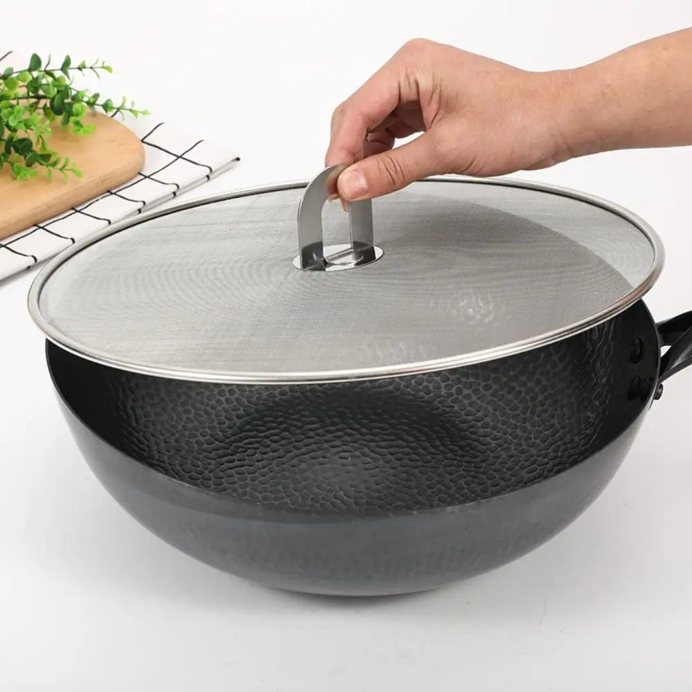 Splatter Screen Oil Proof Lid Stainless Steel Oil