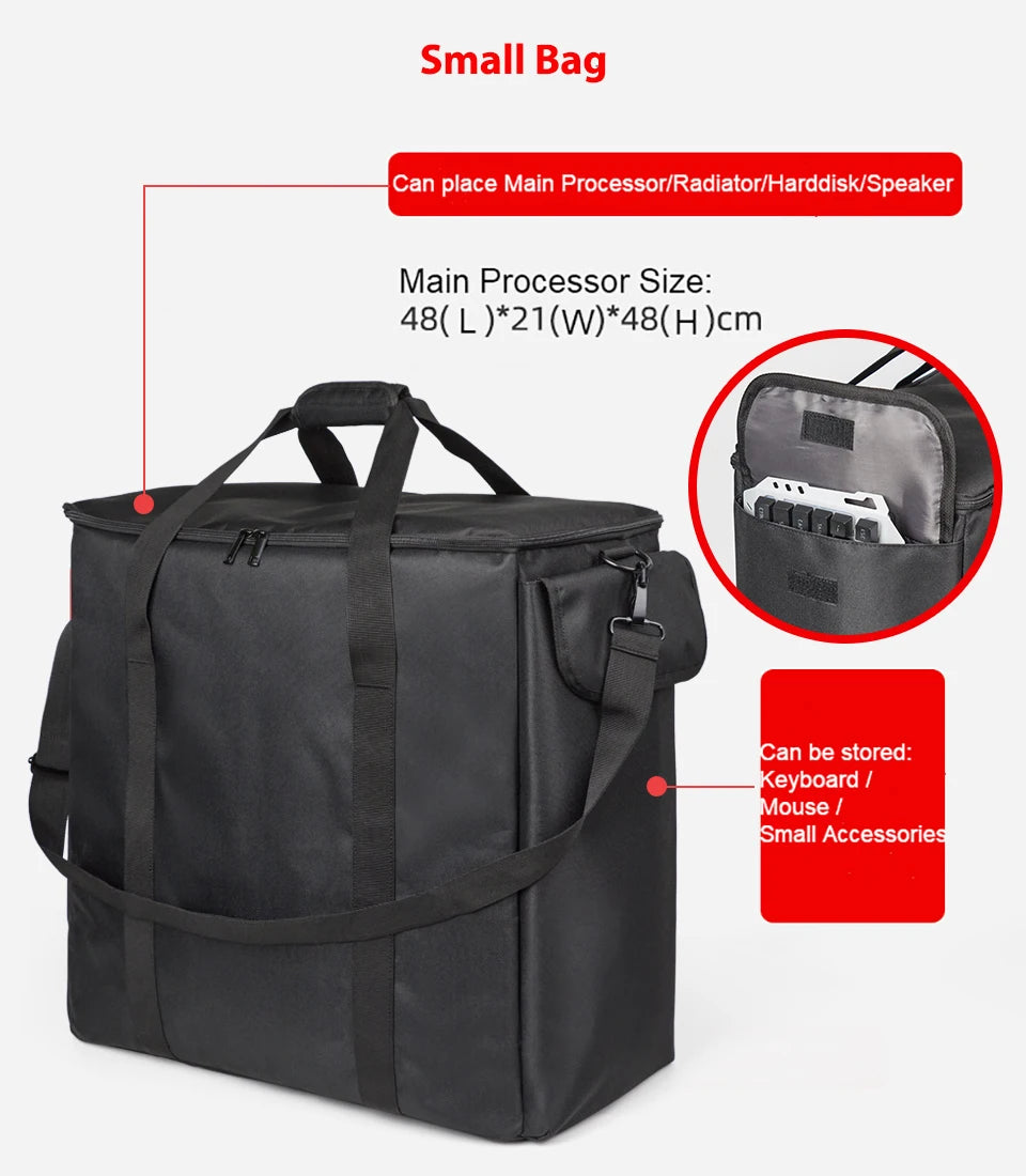 Desktop Gaming Pc Computer Bag Travel Carrying Case