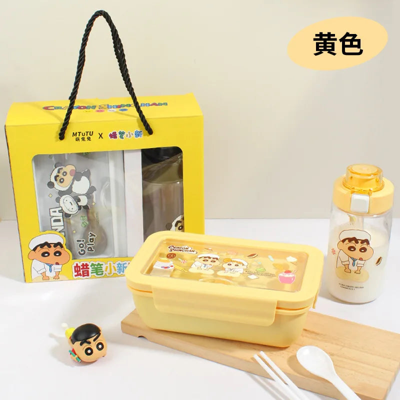 Crayon Shinchan Lunch Box Water Cup 2-Piece Food