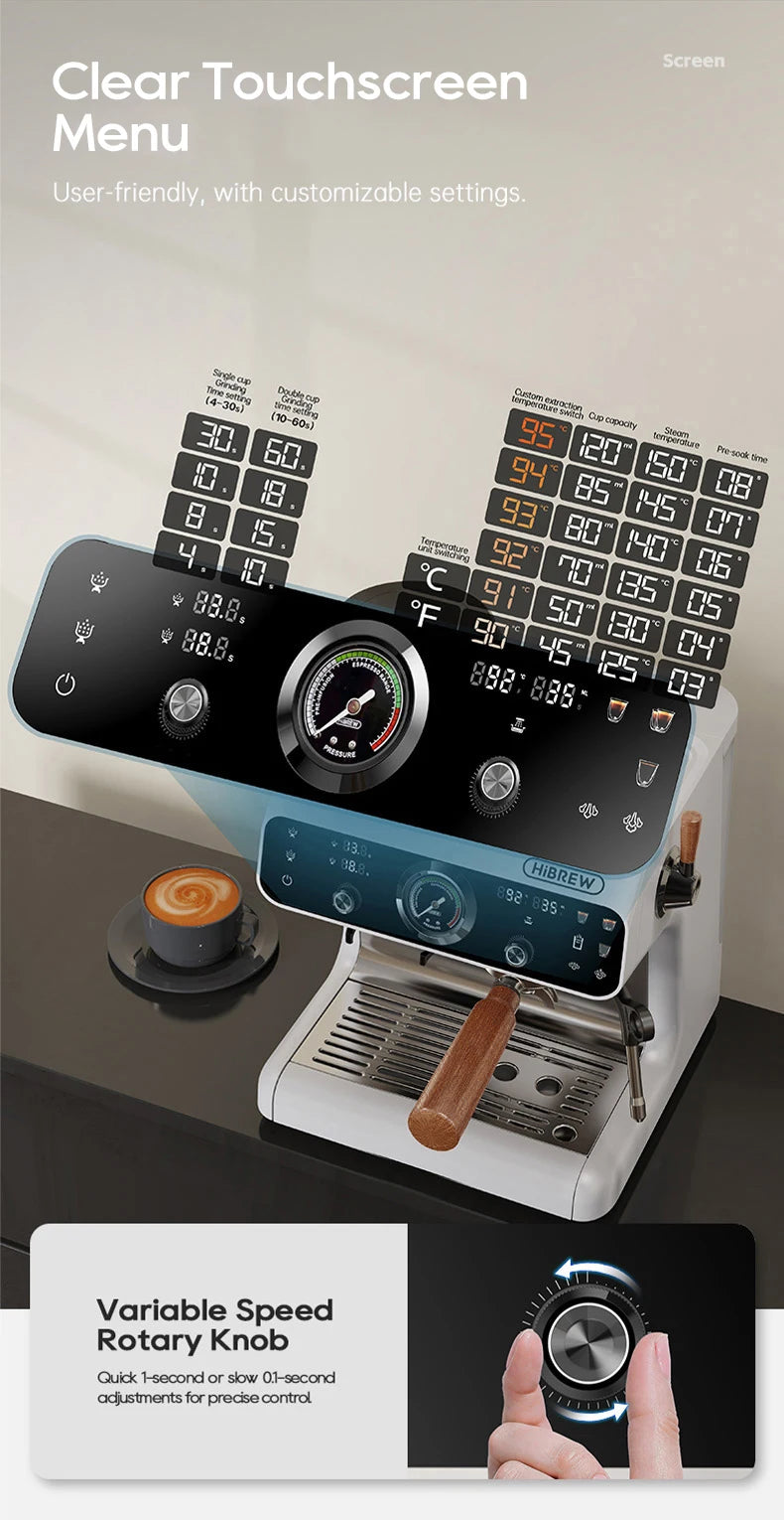 Hibrew Dual Ther Oblocks Barista Pro Espresso Machine