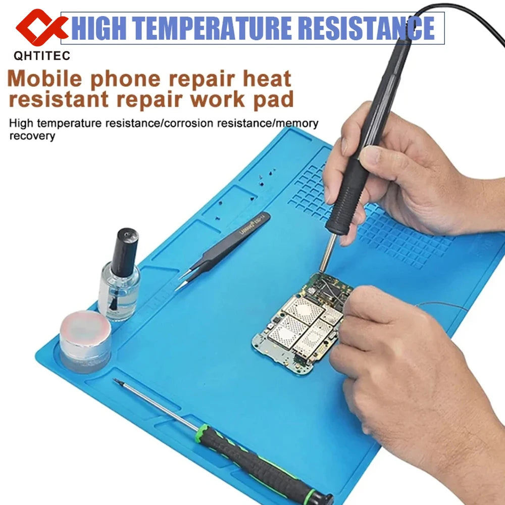 Anti-Static Esd Soldering Silicone Mat Heat-Resistant Work Pad
