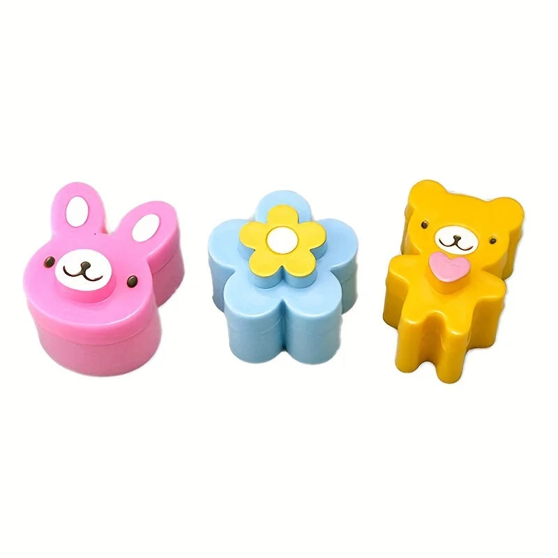 3pcs Sandwich Cutters Cookie Bread Mold Rabbit Panda