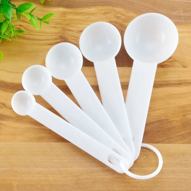 5pcs/Set Colors Measuring Spoon Coffee Teaspoon Sugar Scoop