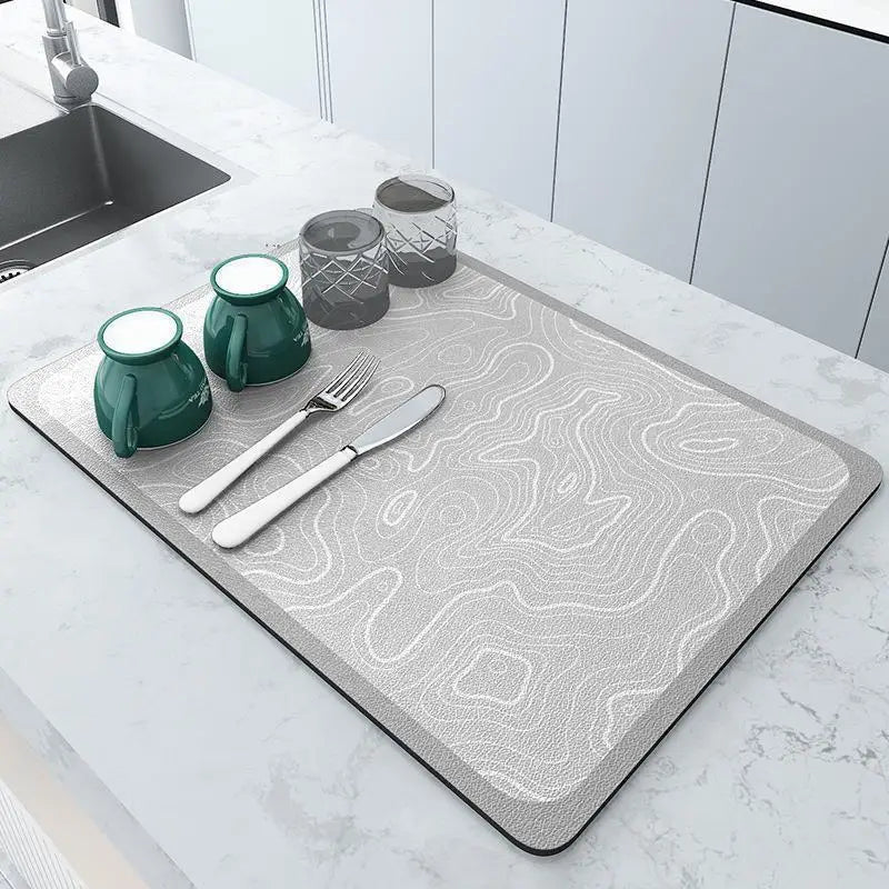Diatomite Quick Dry Water Absorbent Pad - Dish