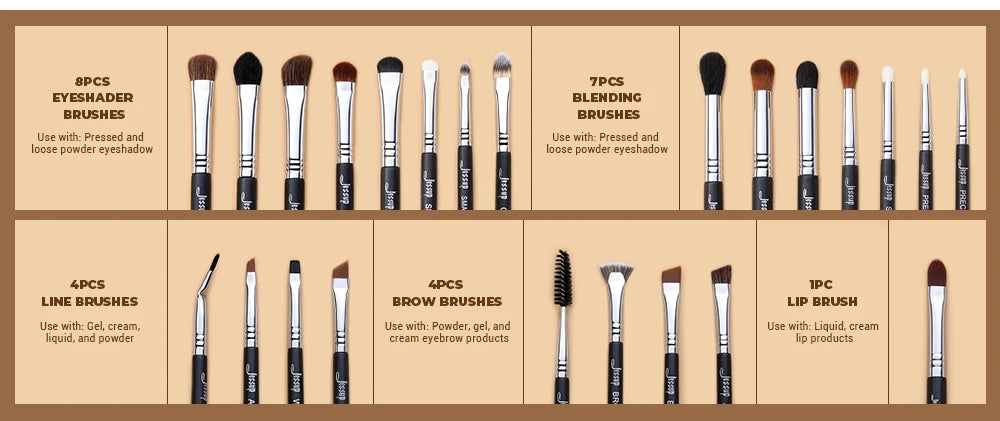 Jessup Professional Makeup Brushes 35pcs Synthetic Foundation