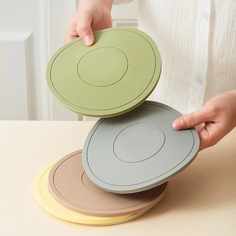High Temperature Resistant Thickened Silicone Coaster Round