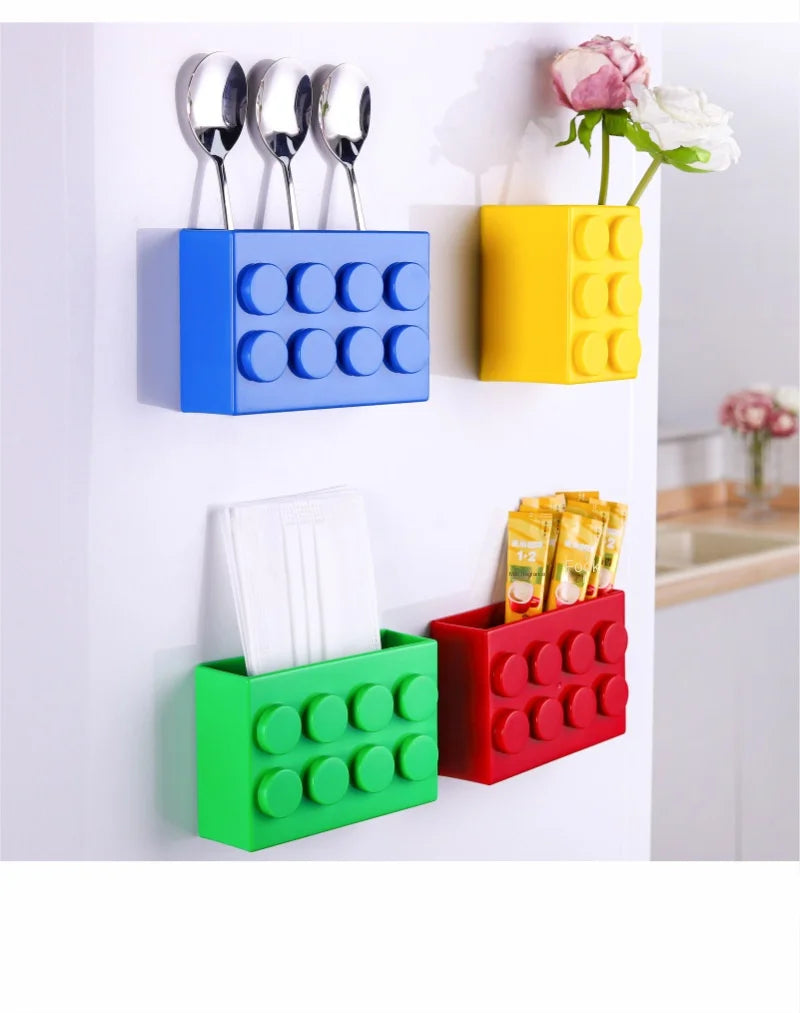 Large Magnetic Fridge Organizer - Plastic Magnetic Storage