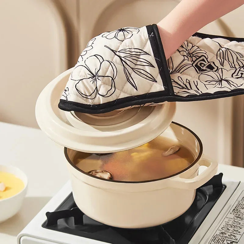 1pc Oven Mitts Microwave Baking Bbq Integrated Glove