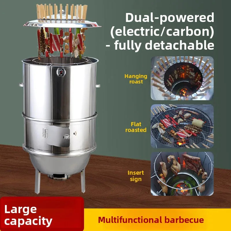 Stainless Steel Hanging Stove Outdoor Barbecue Grill Commercial