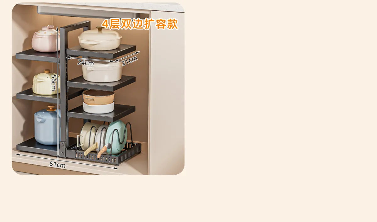 Dish Sink Storage Shelves Under Desk Cabinets Support