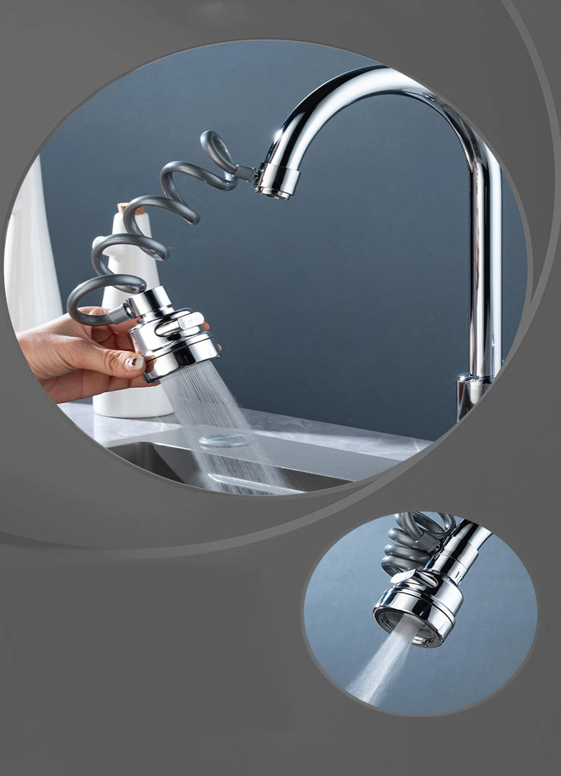 Modes Sink Faucet 360 Degree Rotation Filter Extension