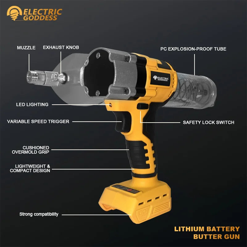 Electric Goddess Electric Grease Gun Led Oil Injector