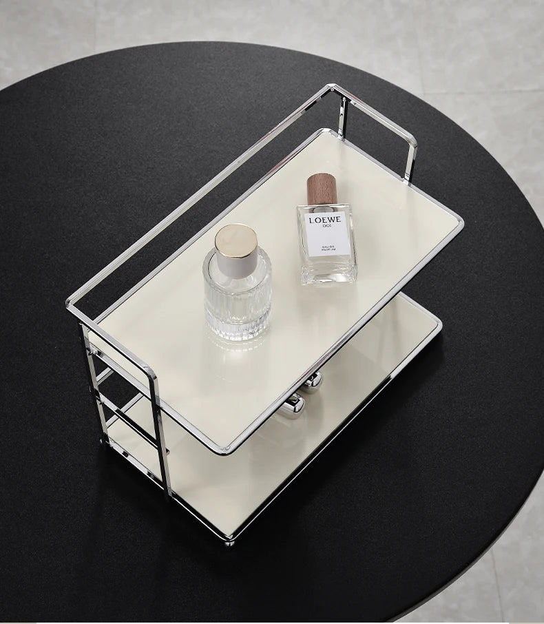 1pc Double-Layer Desktop Storage Rack Acrylic Organizer Cup