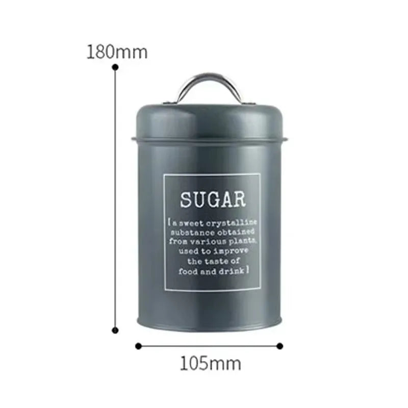 Canisters Coffee Tea Sugar Flour Metal Tin Jars