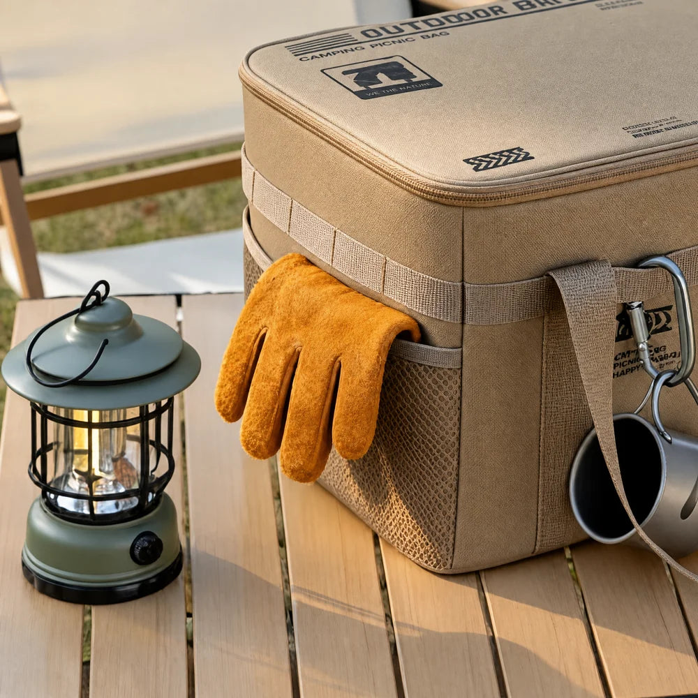 30l Camping Cookware Storage Bag Waterproof Outdoor Organizer