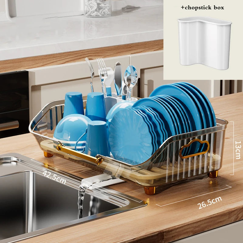 Luxury Dish Drying Rack Eco-Friendly Drainer Rack Drain