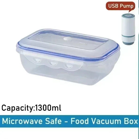 Vacuum Food Storage Box Transparent Storage Container Fridge