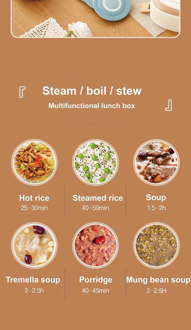 2l Smart Electric Lunch Box Heating Lunch Box